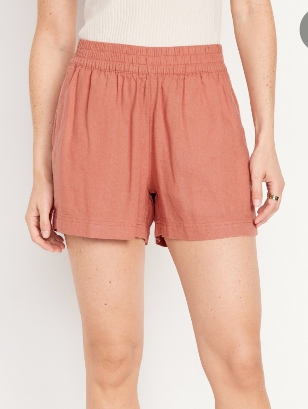 Old Navy Linen Coral Shorts 2x